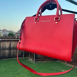 Michael Kors Orange Colored Handbag